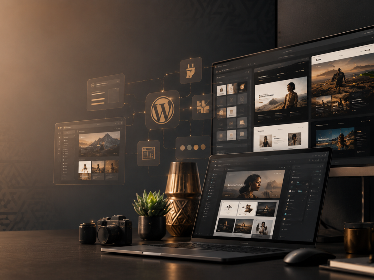 African Nomad WordPress theme and layout preview