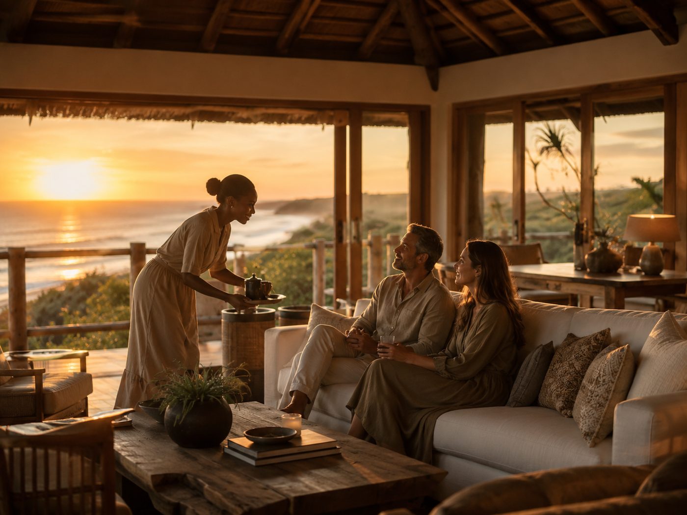 Warm accommodation hospitality setting for African Nomad contact enquiries
