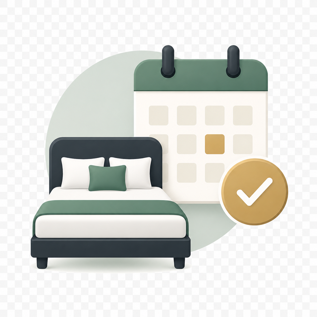 Booking and availability icon