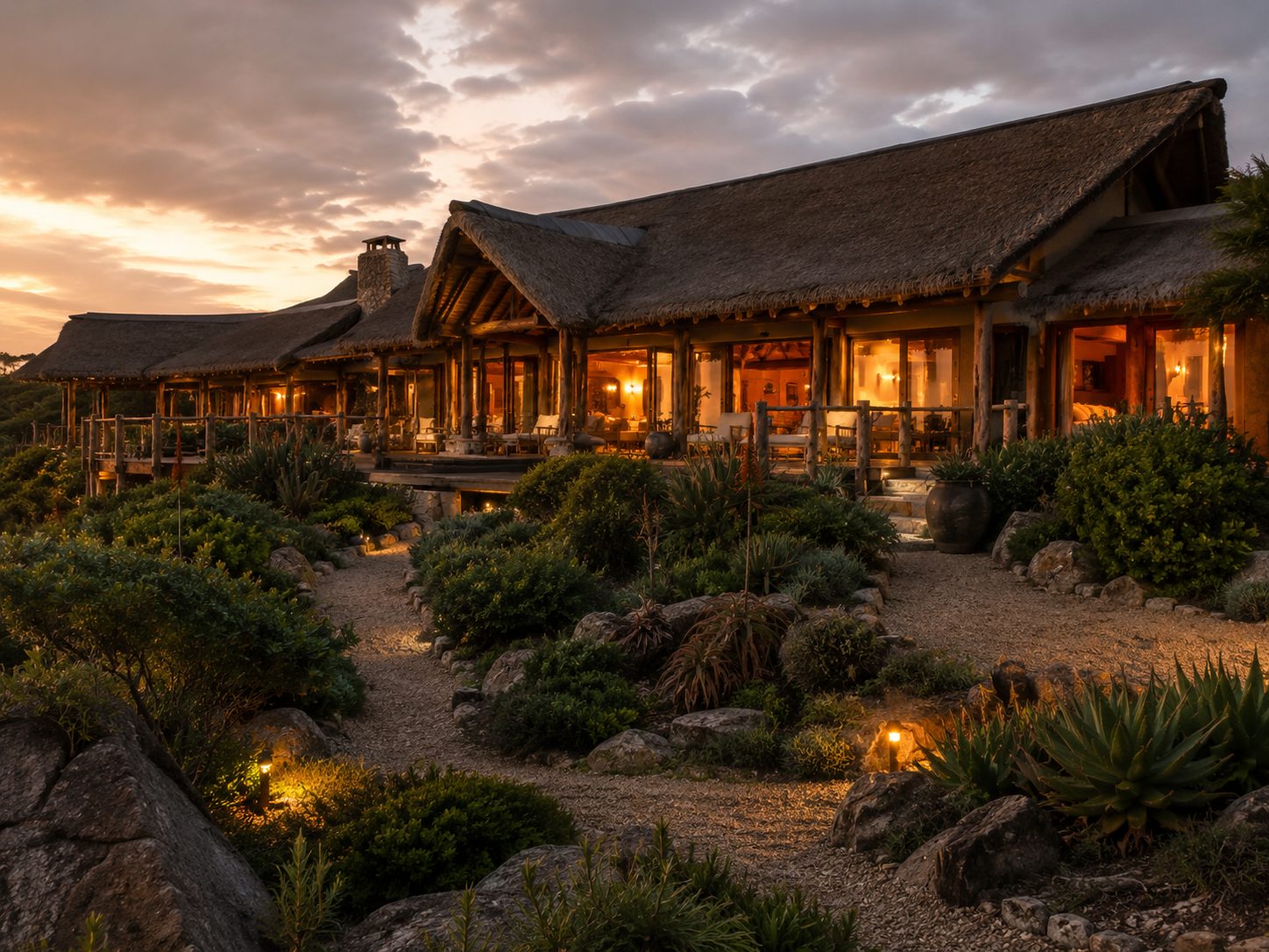 Accommodation website hero design for a premium direct booking site